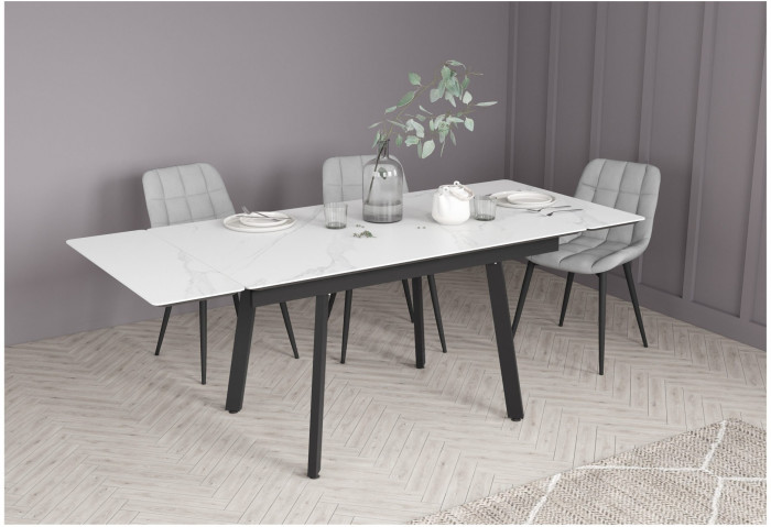 Стол обеденный раздвижной Герцог, Белый