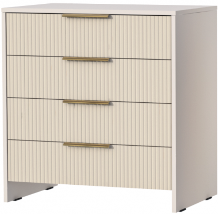 Комод 4 ящика Кэт-3, Кашемир/Тирамису матовый