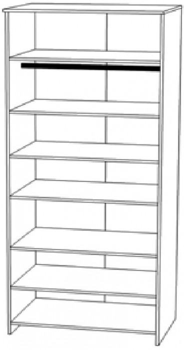 Шкаф 2-х дверный "Монтале" - Дуб канзас/Зеленый матовый