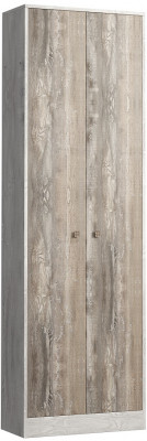 Шкаф двухдверный "Марк" - Бетон пайн светлый/Бетон пайн темный