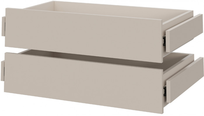 Шкаф распашной с наполнением (5 полок + 2 ящика) ШК 5 (800), Меланж