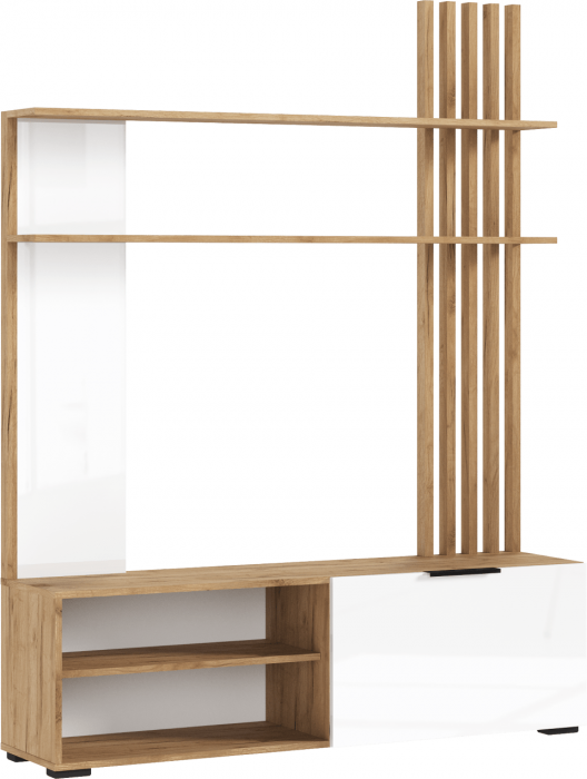 Роджинамиф Гостиная, Крафт белый/Графит