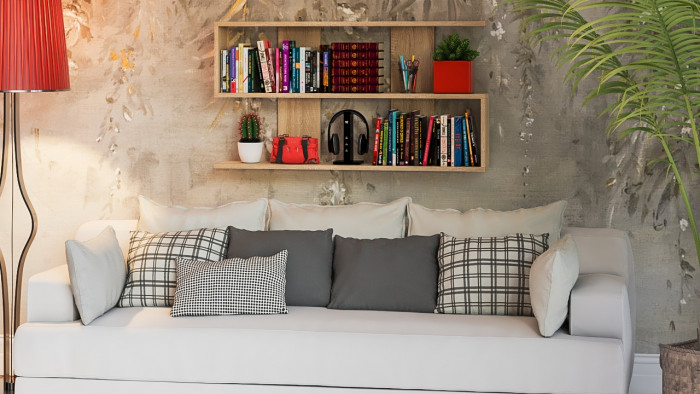 Мори Полка 1200, цвет дуб сонома, ШхГхВ 120х21х64,8 см., универсальная сборка