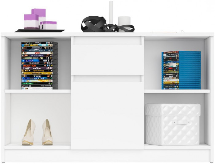 Мори Тумба ТВ МТВ1204.1, цвет белый, ШхГхВ 120,4х41х73 см.