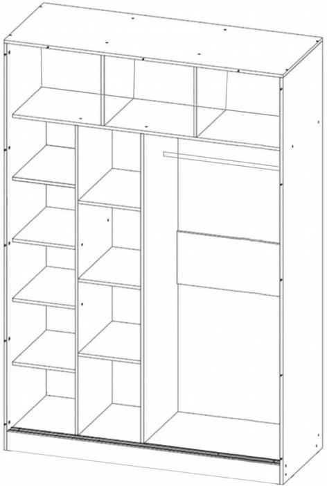 Соренто Шкаф-купе 1500 для спальни