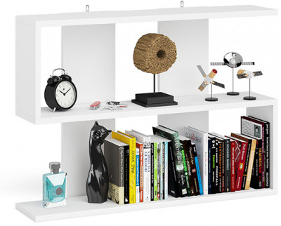 Мори Полка 900, цвет белый, ШхГхВ 90х21х64,8 см., универсальная сборка