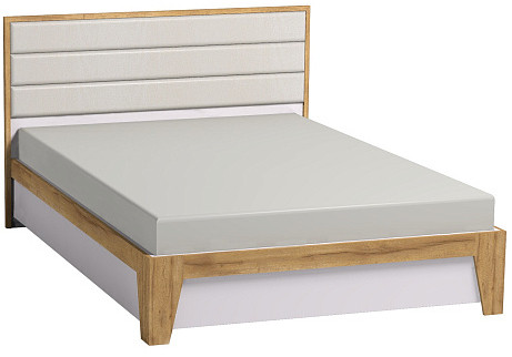 Кровать с ортопедическим основанием (дерево) Айрис 308 Люкс 140х200, дуб