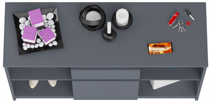 Мори Тумба ТВ МТВ1204.1, цвет графит, ШхГхВ 120,4х41х73 см.