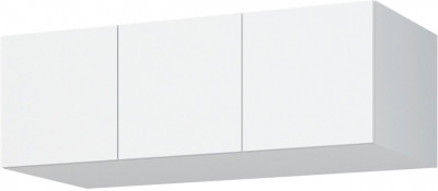 Лион АН-02 Антресоль 1200 (1200х400х550) Белый/Белый