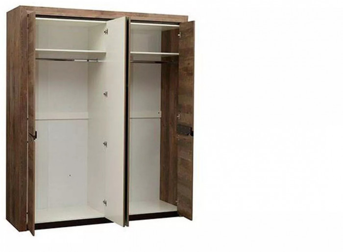 33.01 Лючия 4-х дв. шкаф для одежды кейптаун/венге