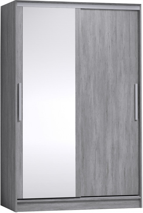 Шкаф-купе с зеркалом Strike 1350 Atelier светлый