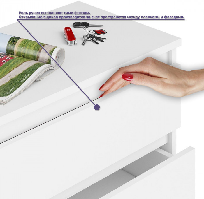 Мори Стол компьютерный МС-6 правый + Шкаф МШ1600.1, цвет белый, ШхГхВ 250,4х50,4х209,6 см., выдвижные ящики справа, НЕ универсальная сборка