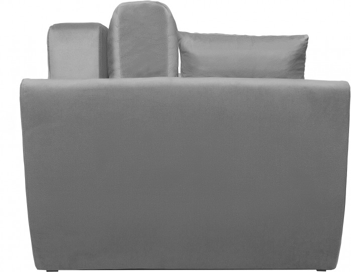 Диван еврокнижка Амстердам 160 ЛЮКС 12 ВЕЛЮР СЕРЫЙ НПБ
