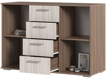 Комод К-2 шимо темный/шимо светлый