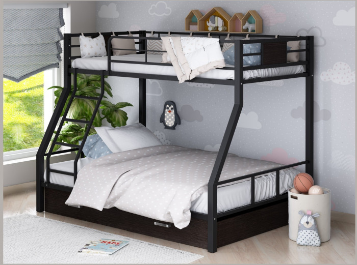 Двухъярусная кровать Гранада-1Я (Слоновая кость, Дуб молочный)