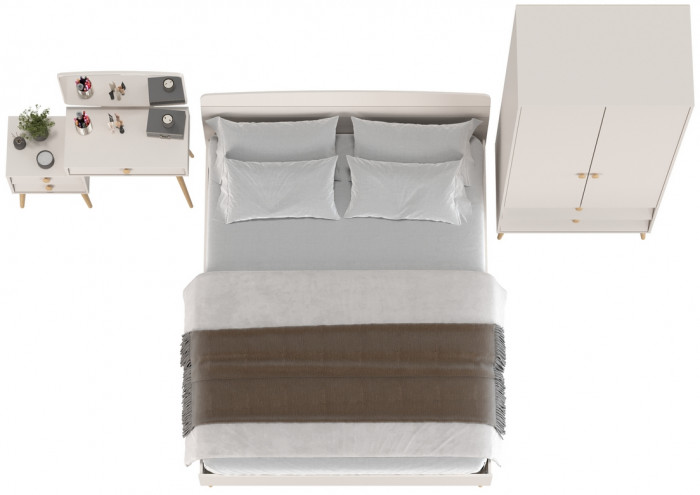 Афина Спальня 03-1600, кашемир серый