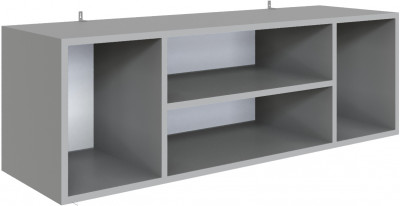 Полка навесная (открытая) Мадрид ПНО-3 (1,1) камень серый