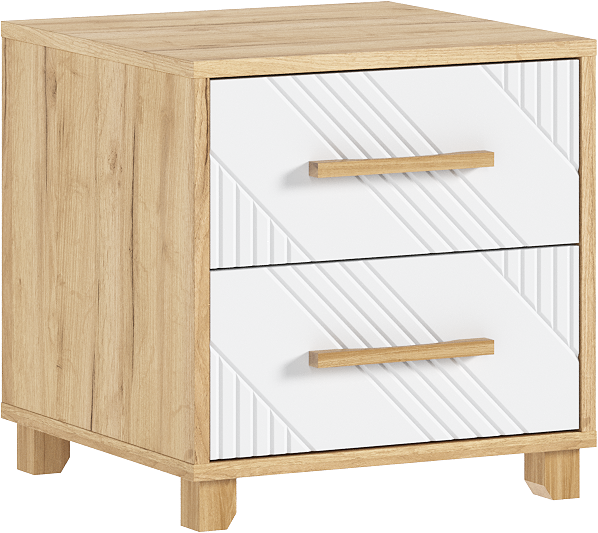 Спальня Ирис, композиция 2, браш вайт/дуб крафт