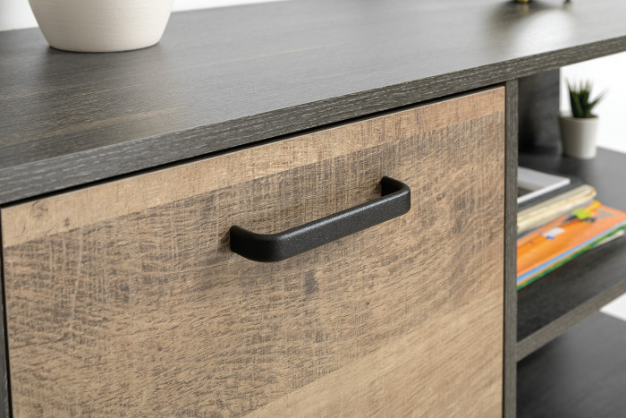 Трувор Гостиная 035, цвет дуб гранж песочный/интра, ШхГхВ 348,4х45,4х210 см., универсальная сборка