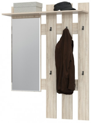 Лира ГК 2-3814дубсон Вешалка с зеркалом, дуб сонома