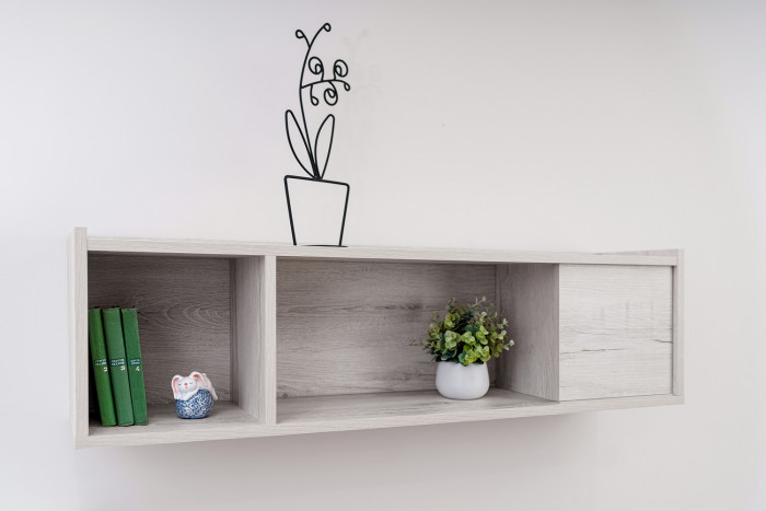 Полка навесная Флекс 10 Дуб Шавиниган