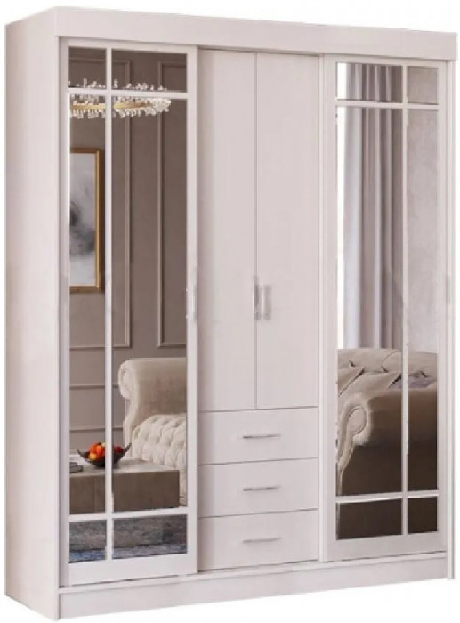 Шкаф-купе Маэстро (Венге / дуб беленый)