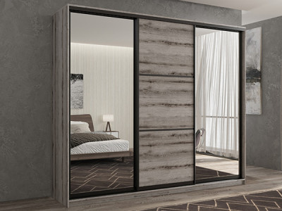 Шкаф-купе Кааппи 3 Эвок Окаменелый 210х60х230 см