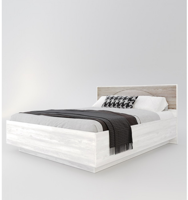 Кровать 160х200 с подъемным основанием "Монтале" - Бетон пайн светлый/Астана роузвуд