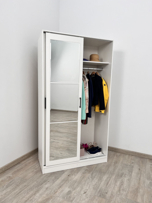 Шкаф-купе Стиль-2 1200, Дуб крафт золотой/Графит серый