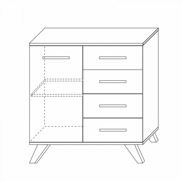 Комод 900 Вега Скандинавия