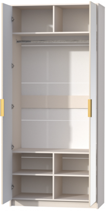 Шкаф 2-х створчатый с зеркалом Кэт-3, Кашемир