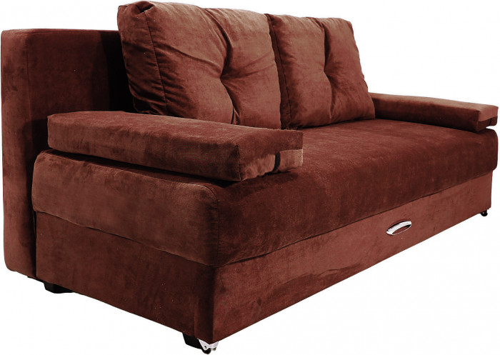 СПБ Диван-еврокнижка Амстердам мини люкс коричневый