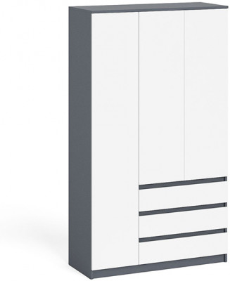 Мори Шкаф МШ1200.1, графит/белый