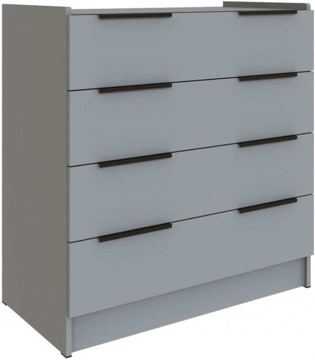 Комод для спальни Мадрид (0,85), Камень серый