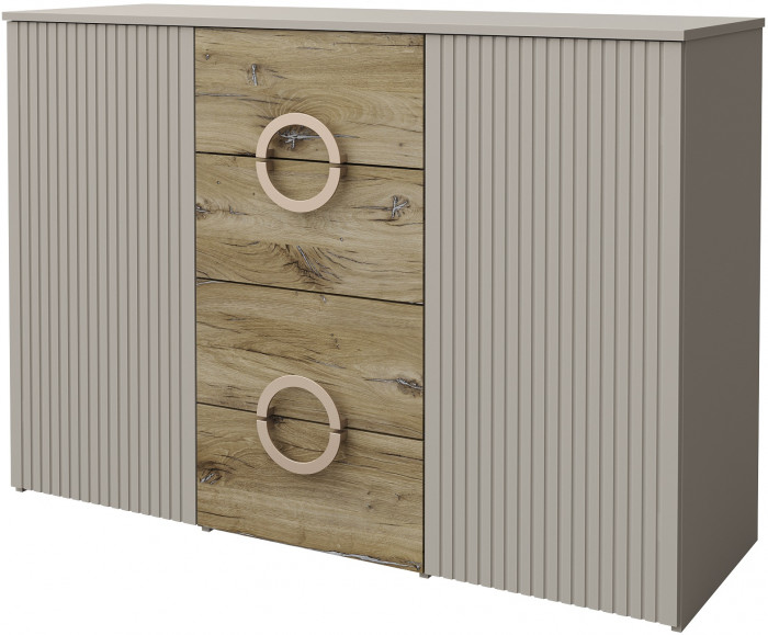 Комод 2 двери/4 ящика 