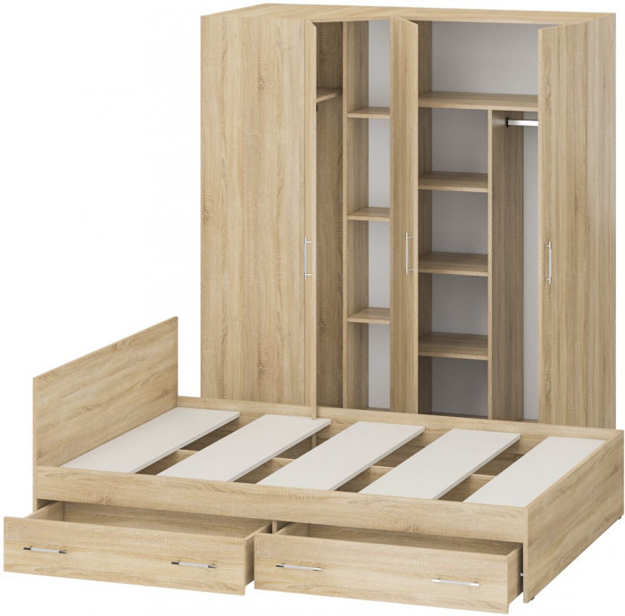 Спальня Стандарт 2-1400Я, дуб сонома