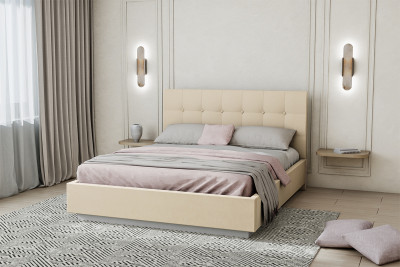 Кровать "Квадрат" арт.004 с настилом ЛДСП, 140х200 - Alysia 003