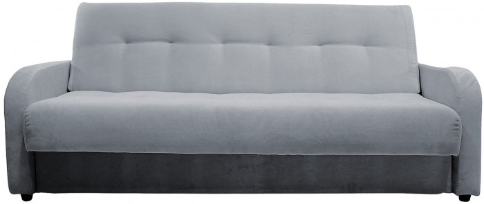 Диван-книжка ЛОНДОН серый 140 ЛЮКС, пружинный блок Боннель