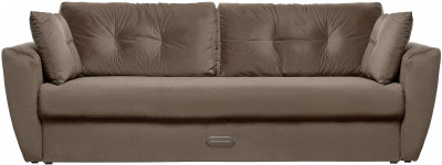 Диван-кровать Амстердам Люкс, 150х195, еврокнижка, независимый пружинный блок, велюр, коричневый