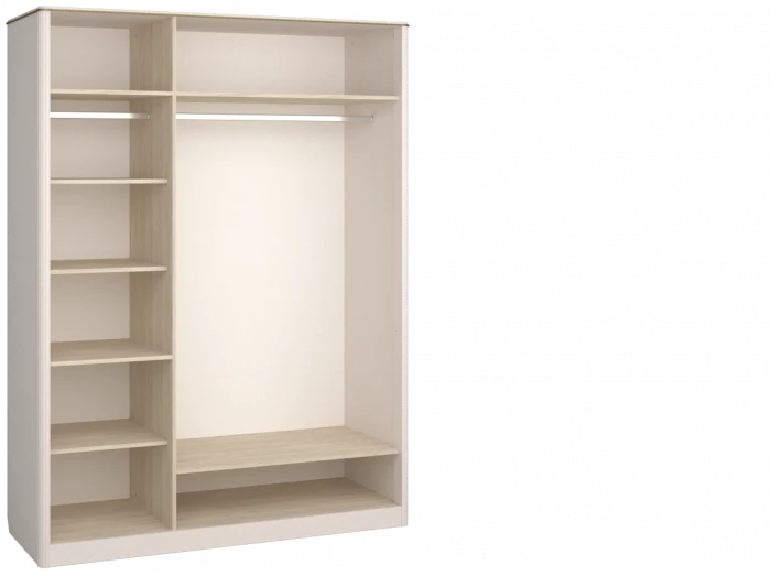 Шкаф для одежды трехдверный "Тиволи" - Латте (лак)