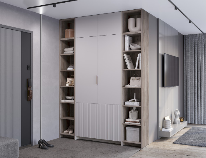 Полка навесная "Пандора" АН-05, Дуб смоки