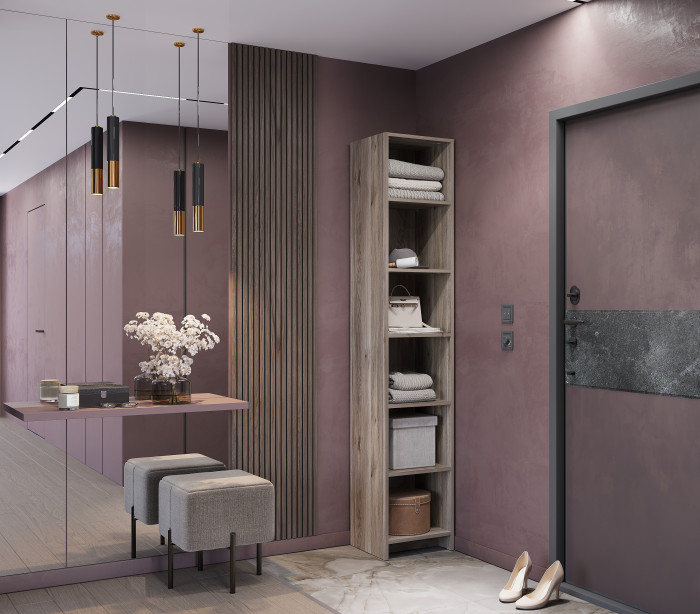 Полка навесная "Пандора" АН-05, Дуб смоки