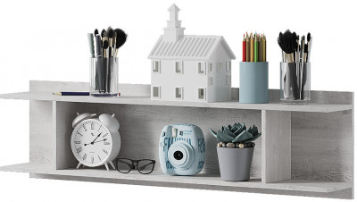 Полка навесная АН-01 Мрия, Бетон пайн светлый