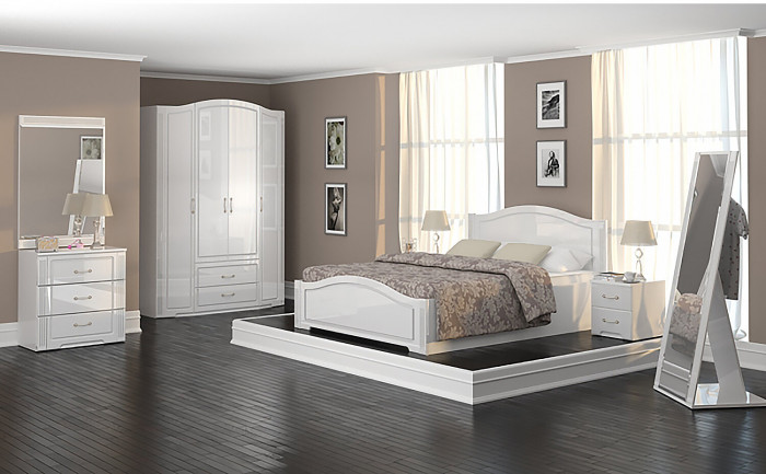 Шкаф для одежды 4-х дверный с ящиками Виктория 02