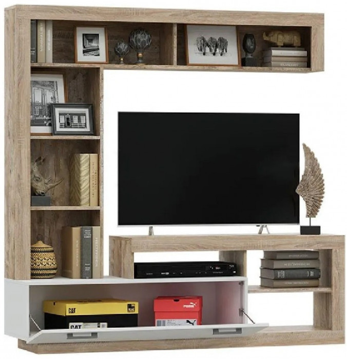 Ангара Центральная секция (Дуб Сонома / белый)