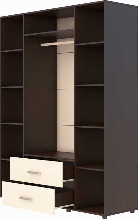 Шкаф ЭВА 4х створчатый ШК-020 (Венге / дуб молочный)