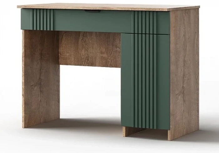 Стол туалетный "Герта" - Дуб канзас/Зеленый матовый