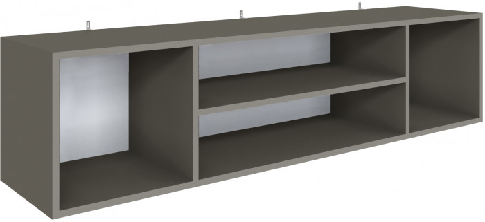 Полка навесная (открытая) Мадрид ПНО-3 (1,5) мокко