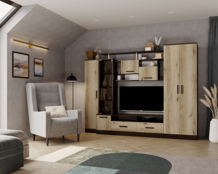 Гостиная Оскар-5, Венге/Дуб делано