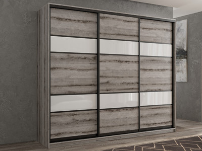 Шкаф-купе Кааппи 8 Эвок Окаменелый 270х45х230 см